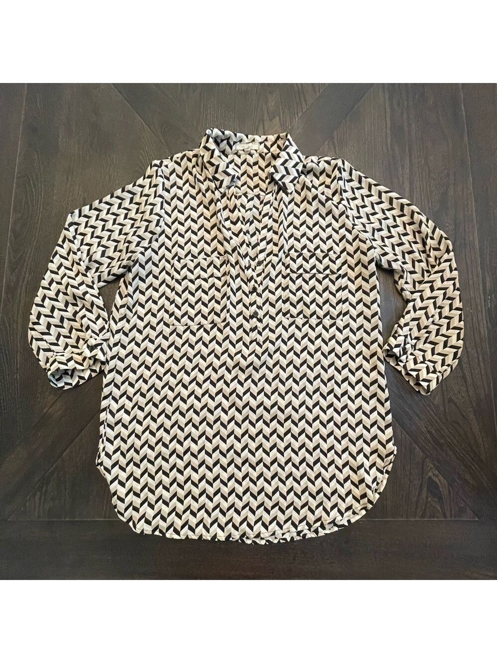 Pleione Chevron Blouse Extra Small